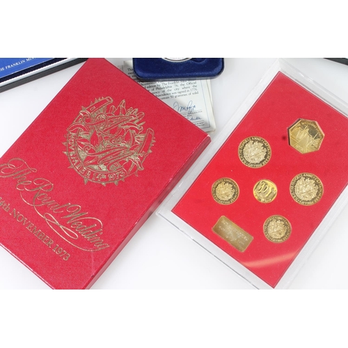 1600 - Silver proof coins to include Franklin Mint UNITED STATES OF AMERICA USA Queen Elizabeth II Bicenten... 