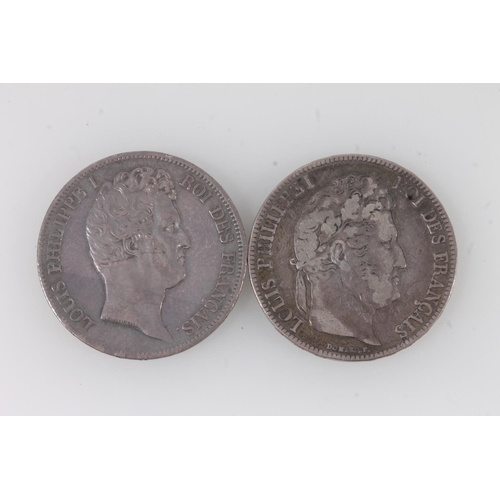 1606 - FRANCE King Louis Phillippe I (1830-1848) silver 5 francs 1834, mint mark A for Paris, also the mark... 