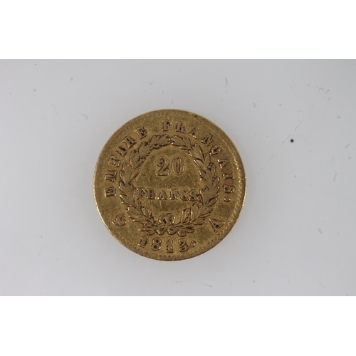 1720 - FRANCE, Napoleon I (1804-1815) gold 20 francs 1813, mint mark A for Paris, also marks of Pierre-Jose... 