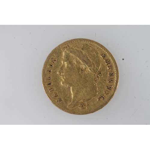 1720 - FRANCE, Napoleon I (1804-1815) gold 20 francs 1813, mint mark A for Paris, also marks of Pierre-Jose... 