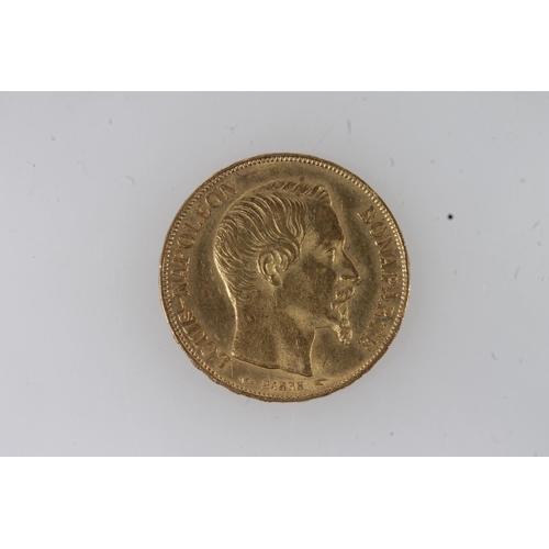 1721 - FRANCE, second republic (1848-1852) Louis-Napoleon gold 20 francs 1852, mint mark A for Paris, also ... 