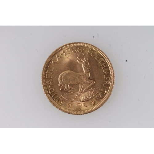 1724 - SOUTH AFRICA gold 2 rand 1966, 8g.