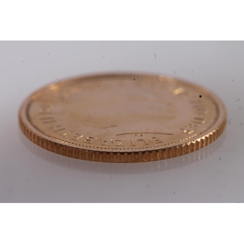 1730 - UNITED KINGDOM Queen Elizabeth II (1952-2022) gold bullion half sovereign 2003.