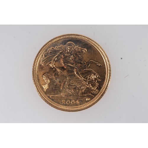 1731 - UNITED KINGDOM Queen Elizabeth II (1952-2022) gold bullion half sovereign 2004.