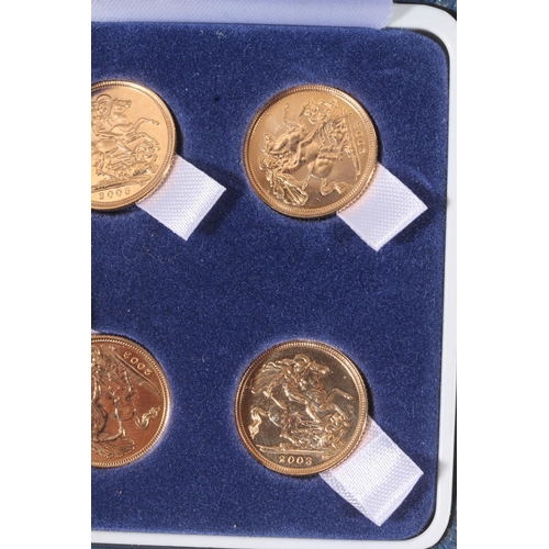 1732 - Ten UNITED KINGDOM Queen Elizabeth II (1952-2022) gold bullion half sovereigns, all 2003, held in bl... 