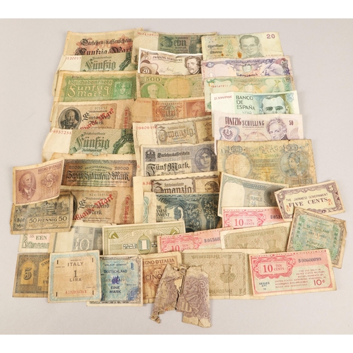 106 - Assortment of world banknotes 