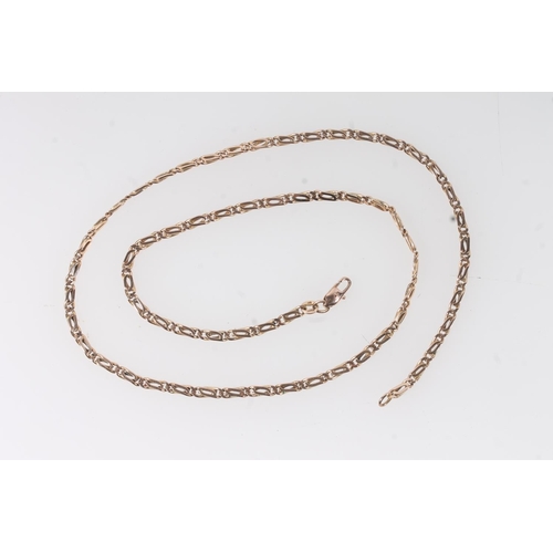 147 - 9ct gold chain necklace, 13.4g.