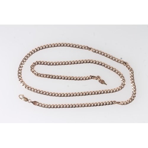 149 - 9ct gold curb link chain necklace, 22.3g.