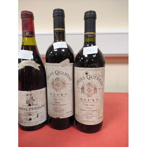 16 - Eight bottles of assorted red wine, To include Chateau Cissac 1980, 150cl, Chateau Haut-Chaigneau 20... 