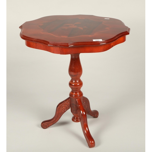 523 - Mahogany effect side table