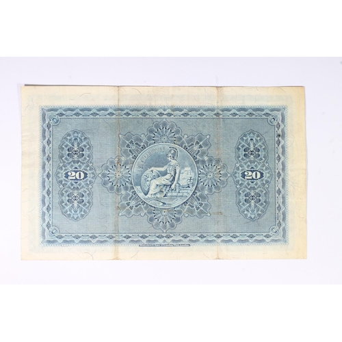 1574 - THE BRITISH LINEN BANK, £20 twenty pound banknote, 25th May 1942, E/4 8/109, Mackenzie and ano... 