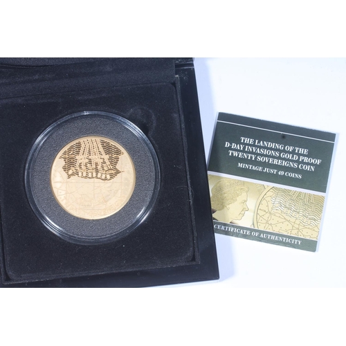 1737 - EAST CARIBBEAN STATES Queen Elizabeth II gold proof twenty sovereigns coin (100 dollars $100) 2019 [... 