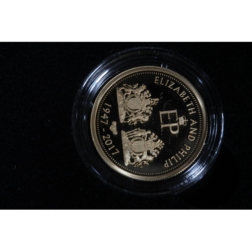 1744 - TRISTAN DA CUNHA Queen Elizabeth II gold proof five-coin set  2017 comprising five pounds &poun... 