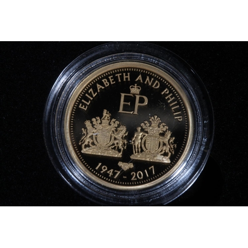 1744 - TRISTAN DA CUNHA Queen Elizabeth II gold proof five-coin set  2017 comprising five pounds &poun... 