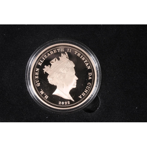 1745 - TRISTAN DA CUNHA Queen Elizabeth II platinum-gold proof 'Platinum Jubilee Monarch' six-coin set 2022... 