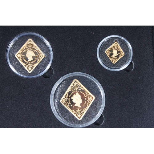 1746 - TRISTAN DA CUNHA Queen Elizabeth II gold proof six-coin set 2022 comprising five pounds £5, do... 