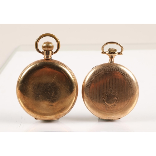 48 - Waltham gold plated pocket watch and another (2)...