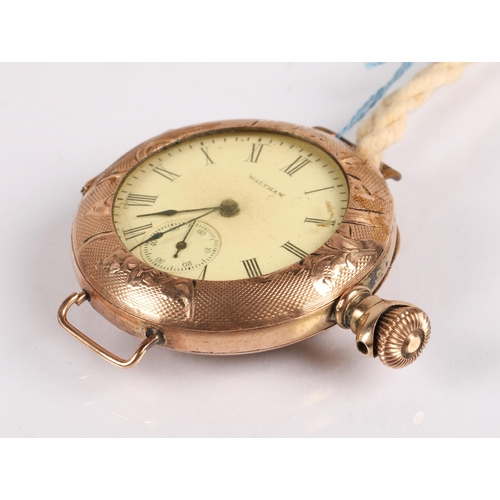 50A - Waltham gold plated ladies pocket watch ...