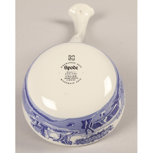 161 - Blue and white Spode soup tureen with lid and ladle