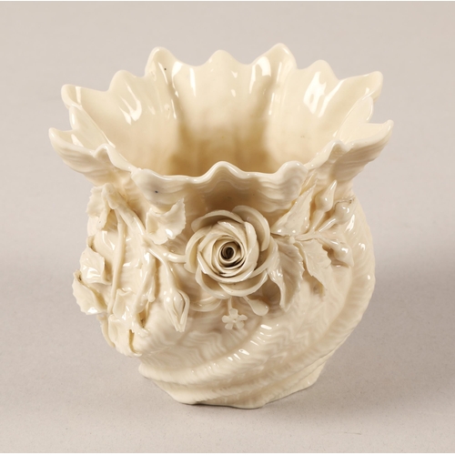 163 - Belleek small rose bowl