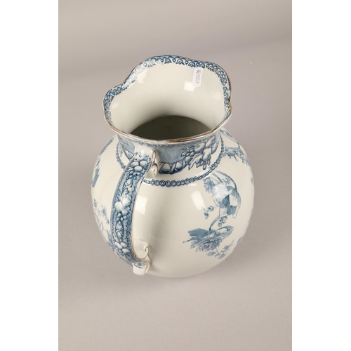 37 - Doulton Burslem blue and white ewer...