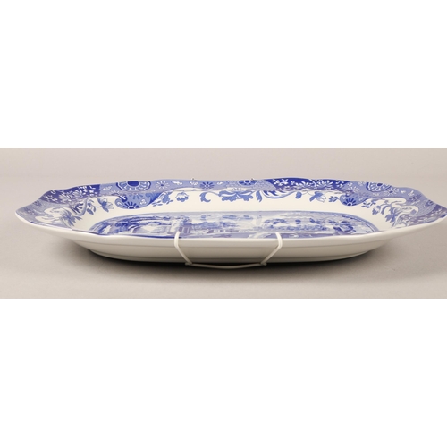 40 - Spode blue and white platter...