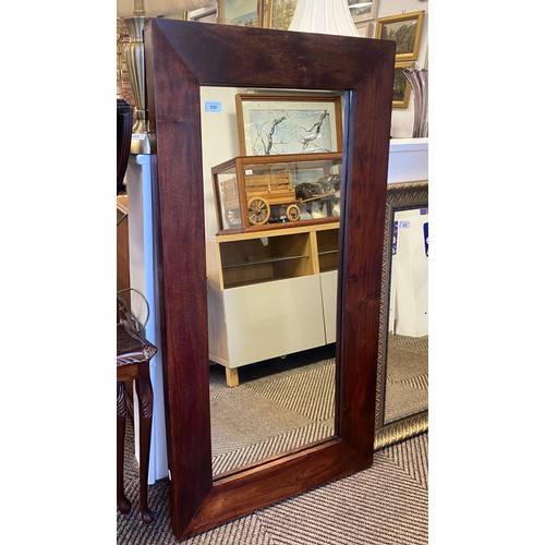 530 - Oak framed contemporary mirror