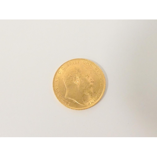220 - United Kingdom. Edward VII 1910 22ct gold full sovereign.