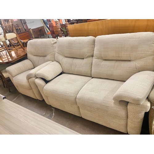 669 - G-Plan two seater settee with arm chair