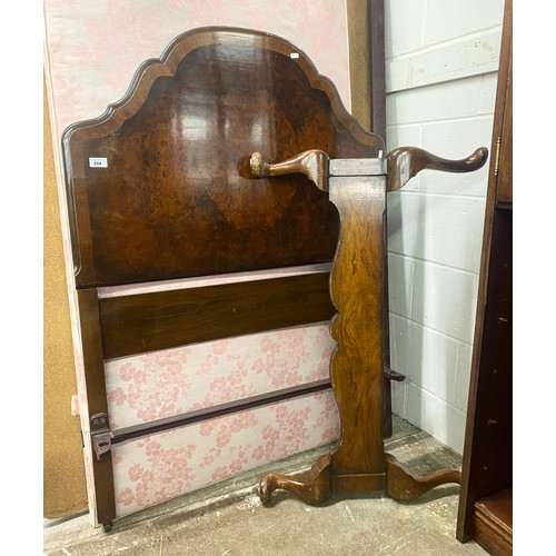 684 - Victorian mahogany single bed ends