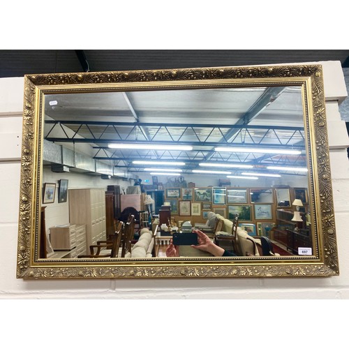 697 - Gilt framed wall mirror