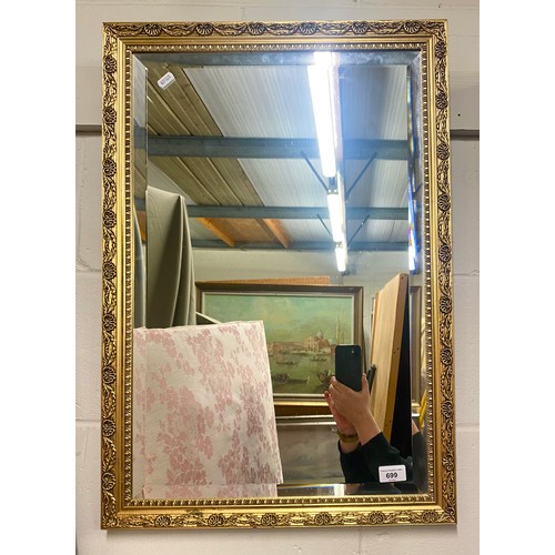 699 - Gilt framed mirror...