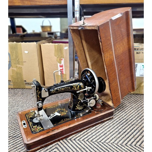 376 - Sowitch antique sewing machine