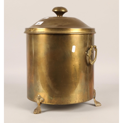 502 - Brass coal bin