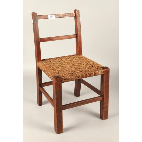 583 - Childs chair, h 55cm