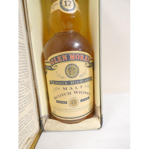 53 - Glen Moray 17 years old single highland malt scotch whisky, with two Glen Moray 12 years old single ... 