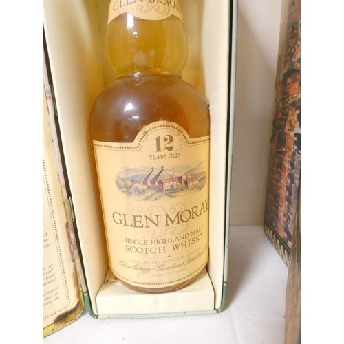 53 - Glen Moray 17 years old single highland malt scotch whisky, with two Glen Moray 12 years old single ... 