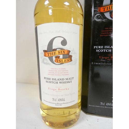 60 - The Famous Grouse Vintage 1987 12 years old malt whisky, 70cl, 40% vol, tubed, with The Six Isles pu... 