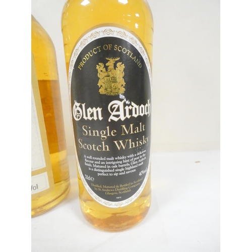 66 - Glen Ardoch single malt scotch whisky, 70cl, 40% vol, with An Cnoc 12 years old single highland malt... 