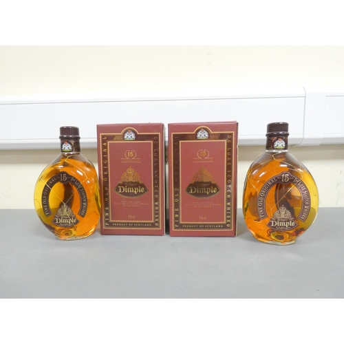 72 - Two bottles of Dimple 15 years old blended scotch whisky, Selected blended and bottled by J. Haig &a... 