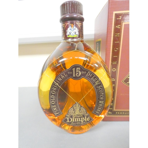 72 - Two bottles of Dimple 15 years old blended scotch whisky, Selected blended and bottled by J. Haig &a... 