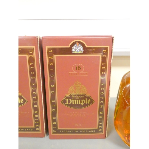 72 - Two bottles of Dimple 15 years old blended scotch whisky, Selected blended and bottled by J. Haig &a... 