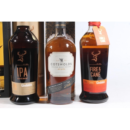 1445 - Four bottle of whisky to include GLENFIDDICH IPA Experiment single malt Scotch whisky 70cl 43% abv. ... 