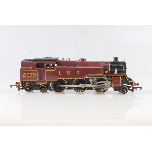 1405 - Triang Wrenn OO gauge model railways W2219 2-6-4 tank locomotive 2679 LMS maroon, boxed.