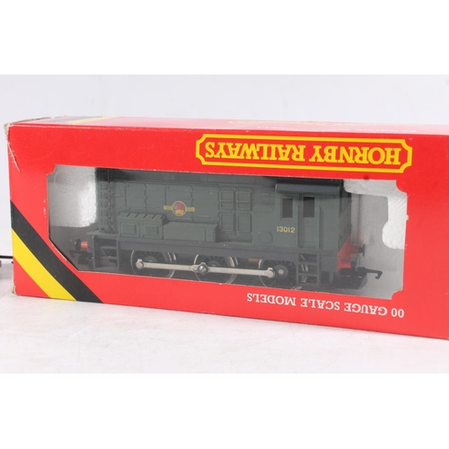 1411 - Hornby OO gauge model railways to include R156 0-6-0 class 08 diesel shunter 13012 BR green boxed, R... 