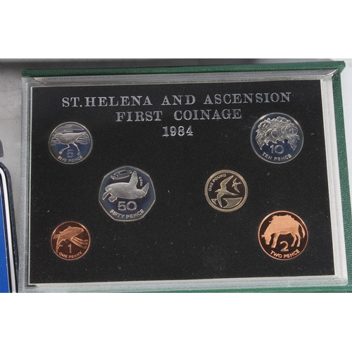 1592 - The Franklin Mint BRITISH VIRGIN ISLANDS five coin proof year set 1973 with silver $10 etc. BELIZE e... 