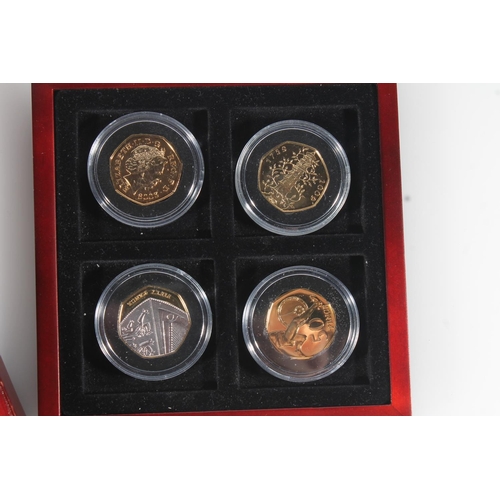 1632 - The London Mint Office The Fifty Pence Complete 40th Anniversary Prestige Set 2009, comprising sixte... 