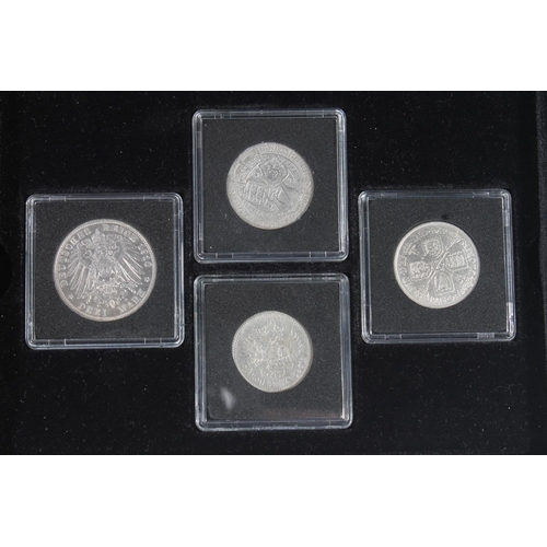 1640 - Coin set, The WWII Allied Coin Set Silver 2015 comprising UNITED KINGDOM fine silver twenty pounds &... 