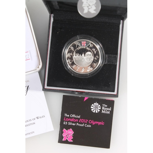 1641 - The Royal Mint UNITED KINGDOM Queen Elizabeth II (1952-2022) silver proof five pounds £5 2012 ... 