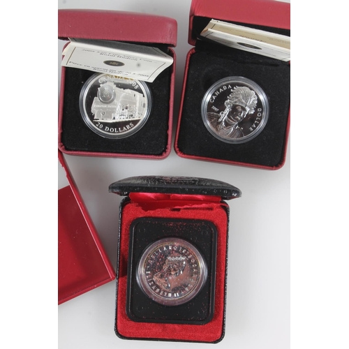 1669 - Royal Canadian Mint CANADA Queen Elizabeth II silver proof coins to include fifteen dollars $15 2007... 